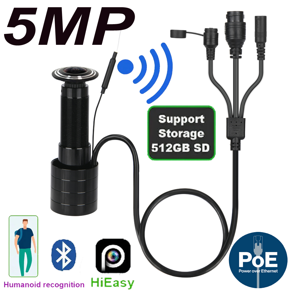 Home Security La - 5MP Deur Oog IP POE Camera