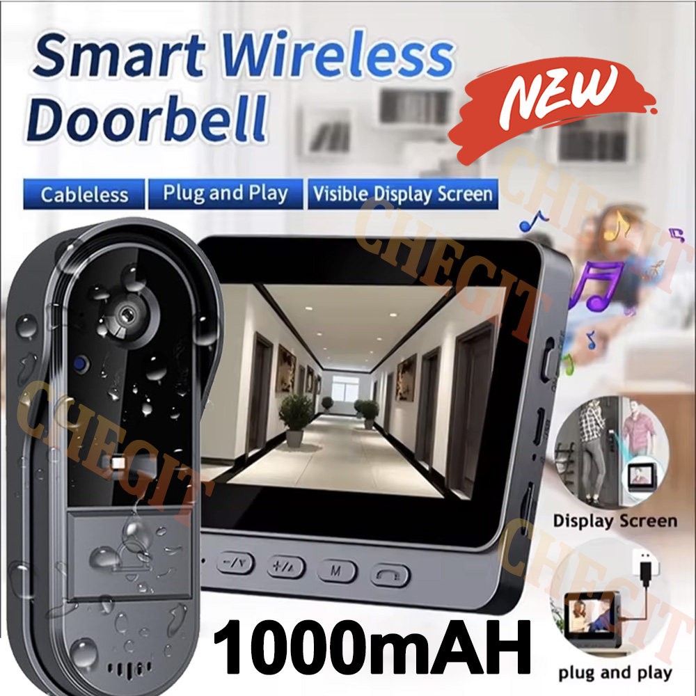 Home Security La - Draadloze Wifi Deurbel Camera 1080P Video