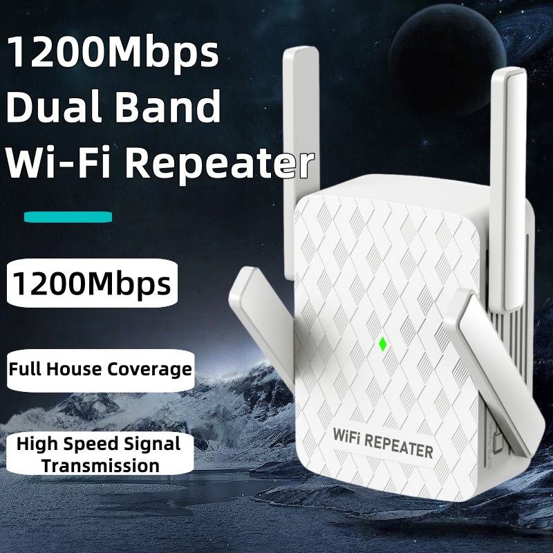 Home Security Network - 1200 Mbps Draadloze Wifi Extender Wifi