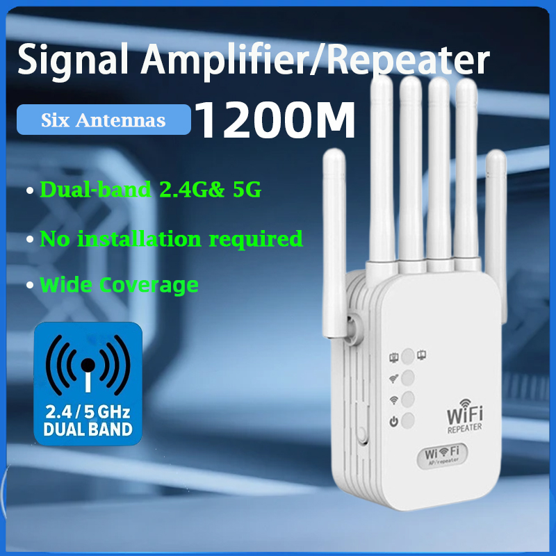 Home Security Network - KATORD 1200Mbps Draadloze WiFi Repeater 2.4G