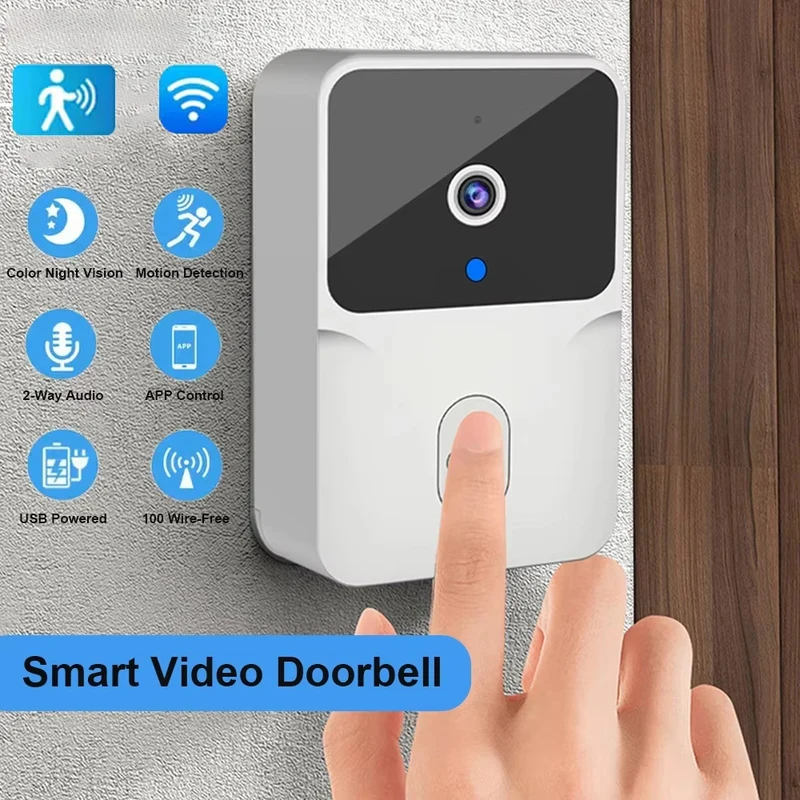 Home Security La - Smart Home WiFi-videodeurbel Draadloze telefoon Tweerichtingsintercomsysteem