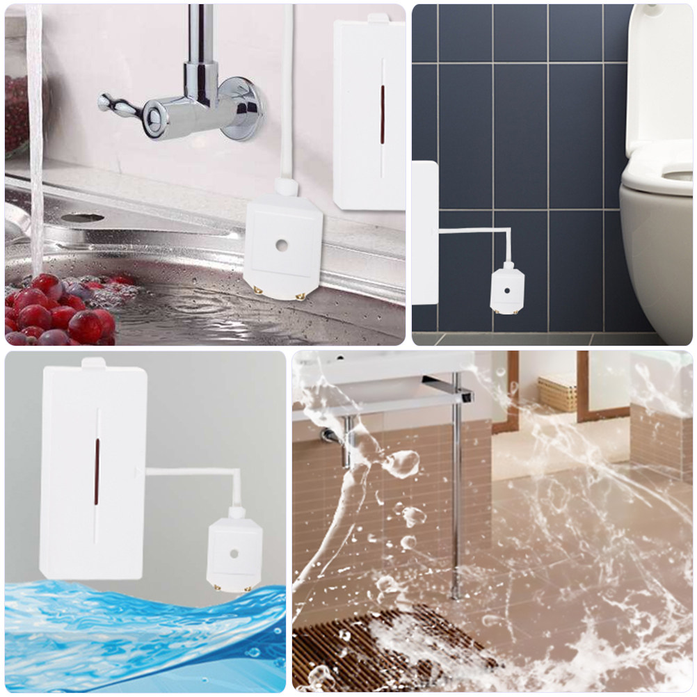 Home Security Kitchener - 1 stuks waterleksensor voor overstromingsdetectie, alarmsysteem