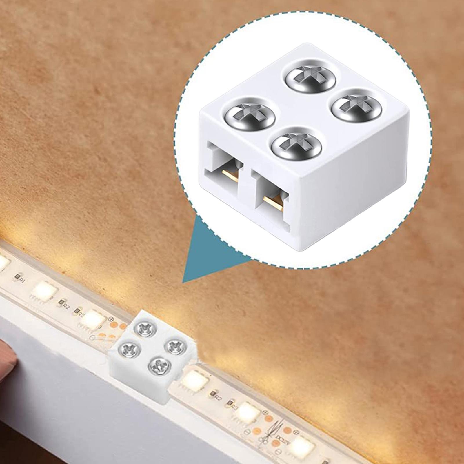 Home Security Providers - LED-stripconnectoren 8 mm soldeerloze striplichtconnectoren die