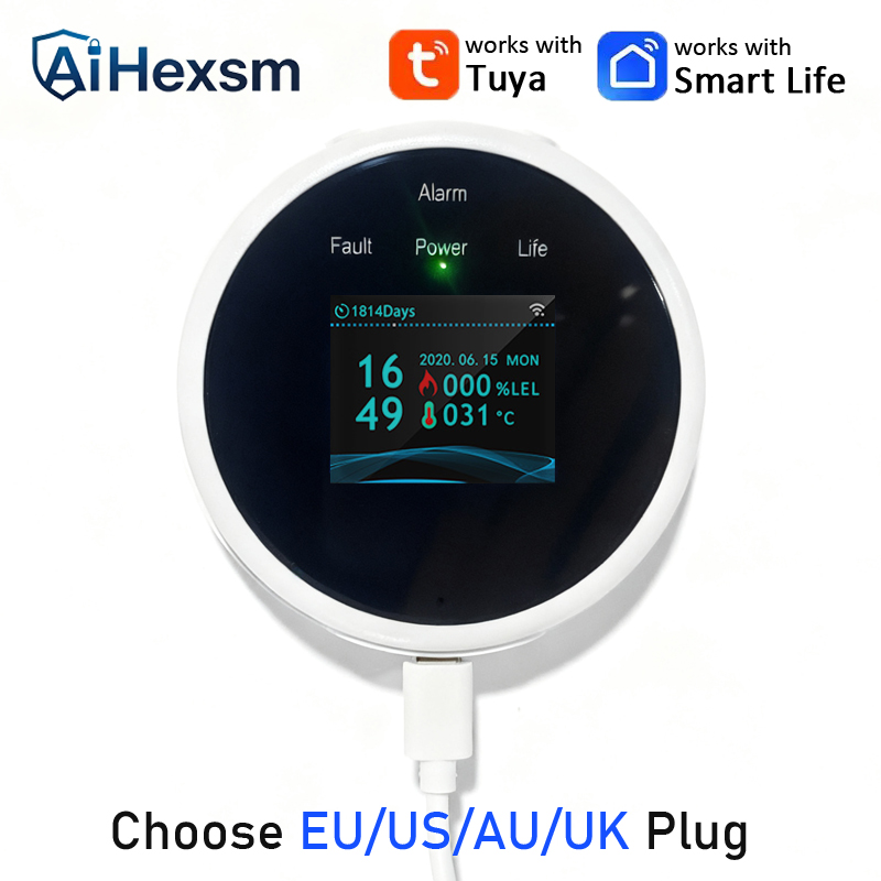 Home Security Uk - Slimme gaslekdetector met Tuya WiFi, geschikt
