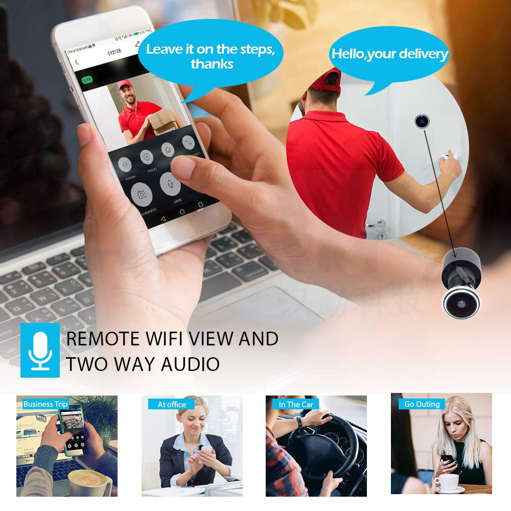 5MP Deur Oog IP POE Camera Min - Home Security La recensie en prijs