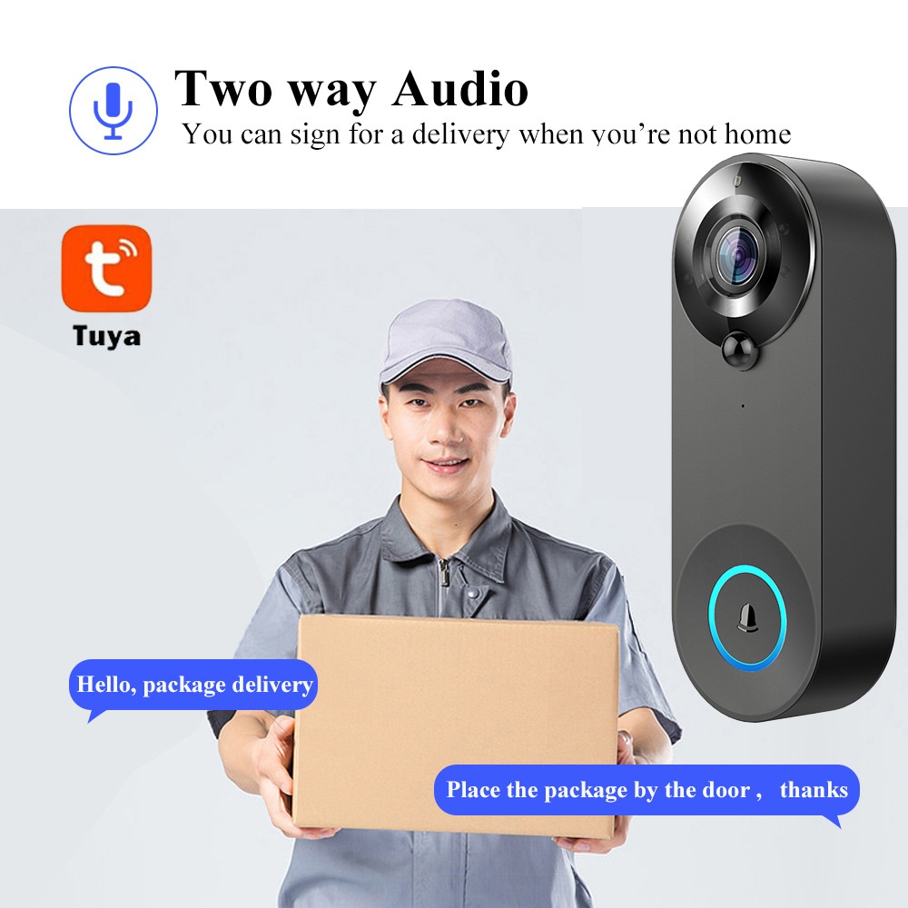 Tuya 1080P Draadloze WIFI Deur - Home Security La recensie en prijs