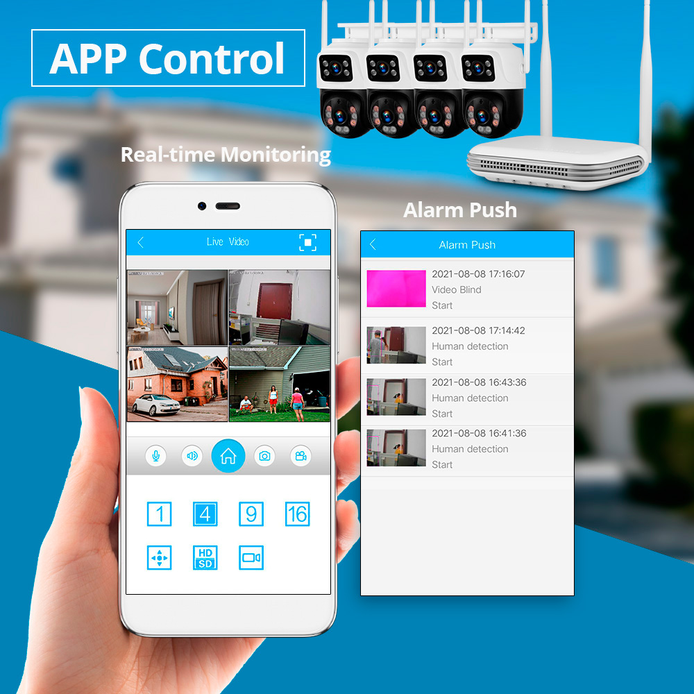 KERUI Waterdichte 6MP HD Draad - Home Security Camera System recensie en prijs