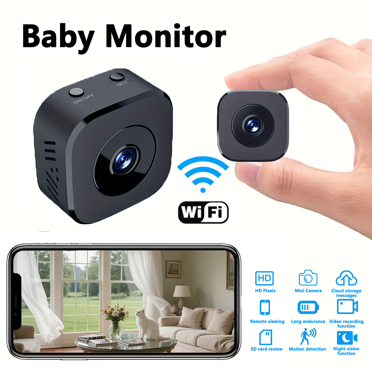 1080P HD Mini WiFi Camera Indo - Home Security And Cameras recensie en prijs