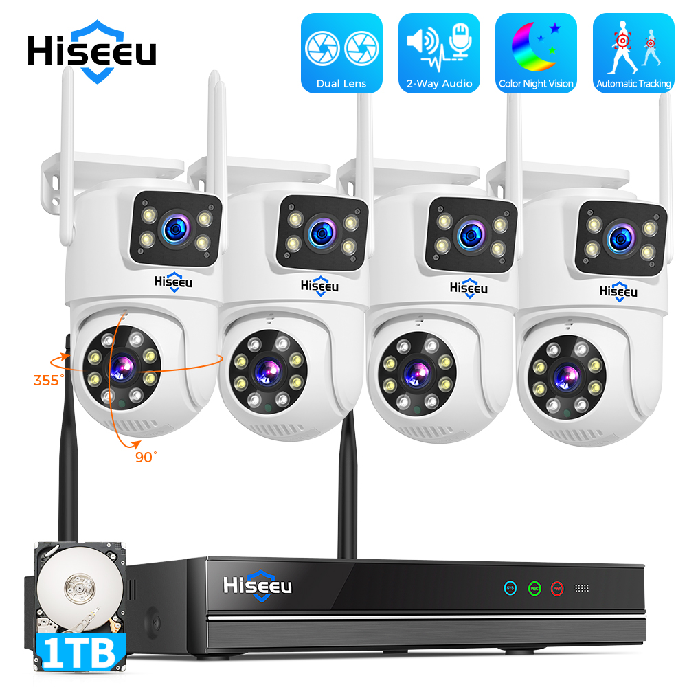 Hiseeu 6MP WiFi Dual Lens Came - Home Security Camera System recensie en prijs
