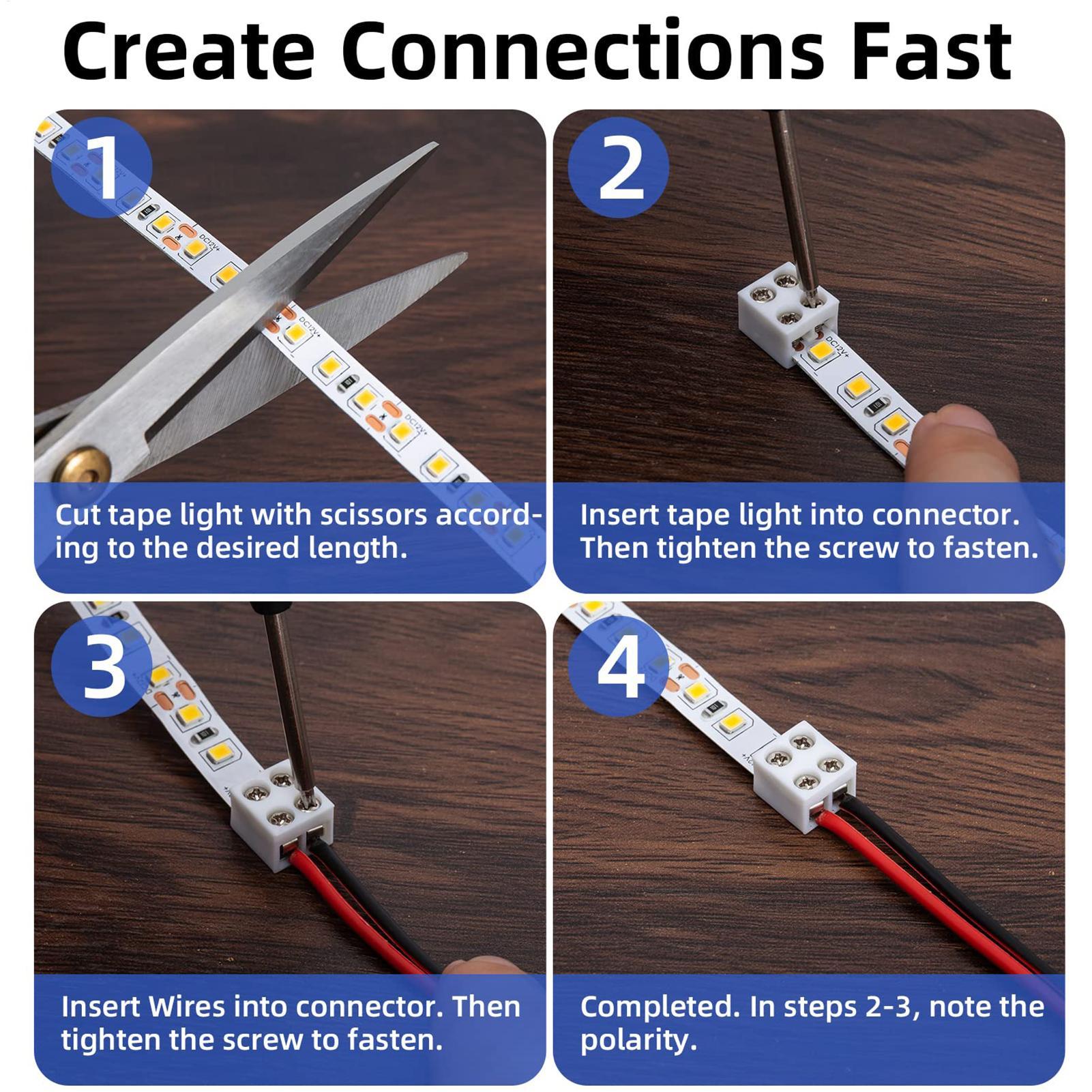 LED-stripconnectoren 8 mm sold - Home Security Providers recensie en prijs