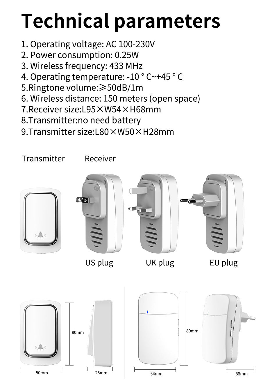 Draadloze deurbel Welkomstbel  - Home Security Uk recensie en prijs